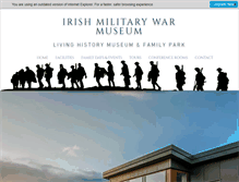 Tablet Screenshot of irishmilitarywarmuseum.com